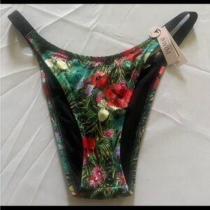 Victorias Secret Brazilian Bombshell Rhinestone Shine Swim Bottom XL